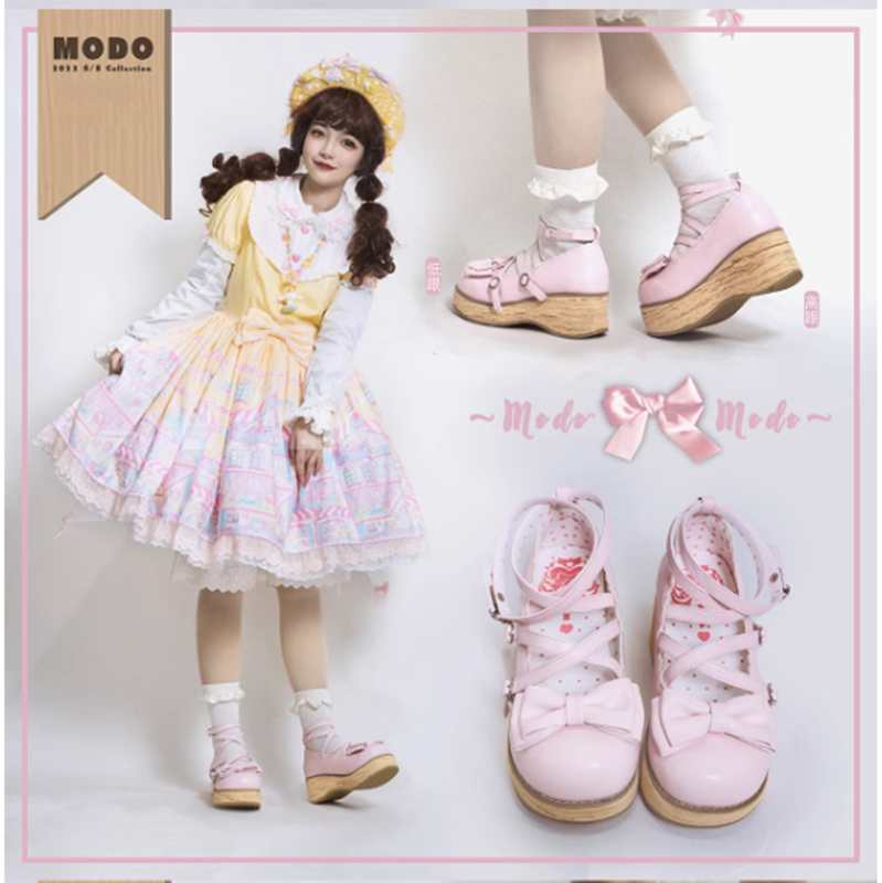 MODO - Sweet Lolita Round-Toe Platform Shoes