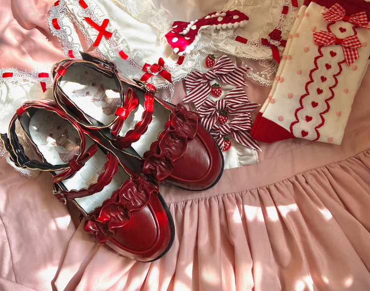 Sheep Puff - Kawaii Lolita Shoes Multicolors
