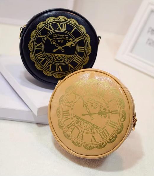 Kira - Alice Clock - Kawaii Lolita Shoulder Bag Round Lolita Crossbody Bag