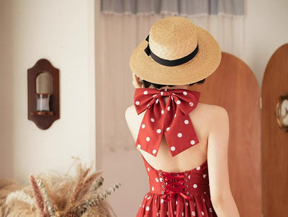 Forest Wardrobe - Afternoon Forest - Vintage Lolita Dress Halter Neck Open Back