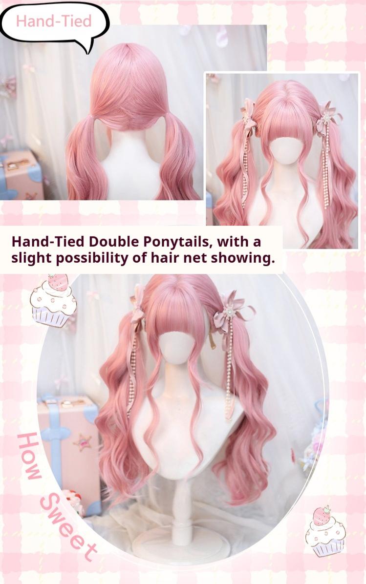 Dalao Home - Sweet Lolita Wig Double Ponytails Long Wavy Wig