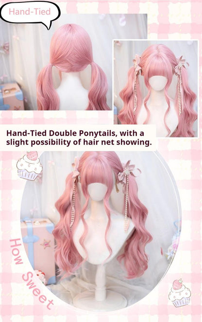 Dalao Home - Sweet Lolita Wig Double Ponytails Long Wavy Wig