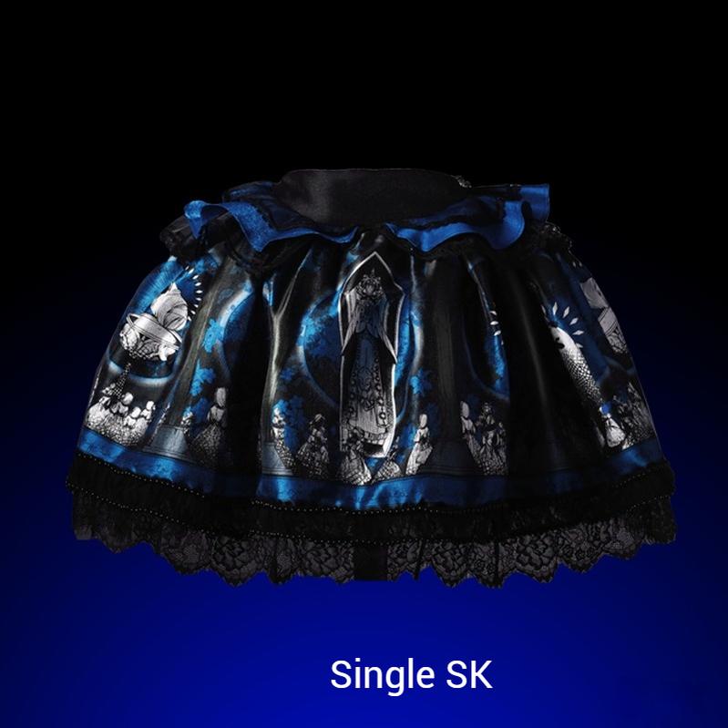 Caged Bird Hotel - Eclipsed Moon Gallery - Plus Size Halloween Gothic Lolita Skirt & Bodice Set