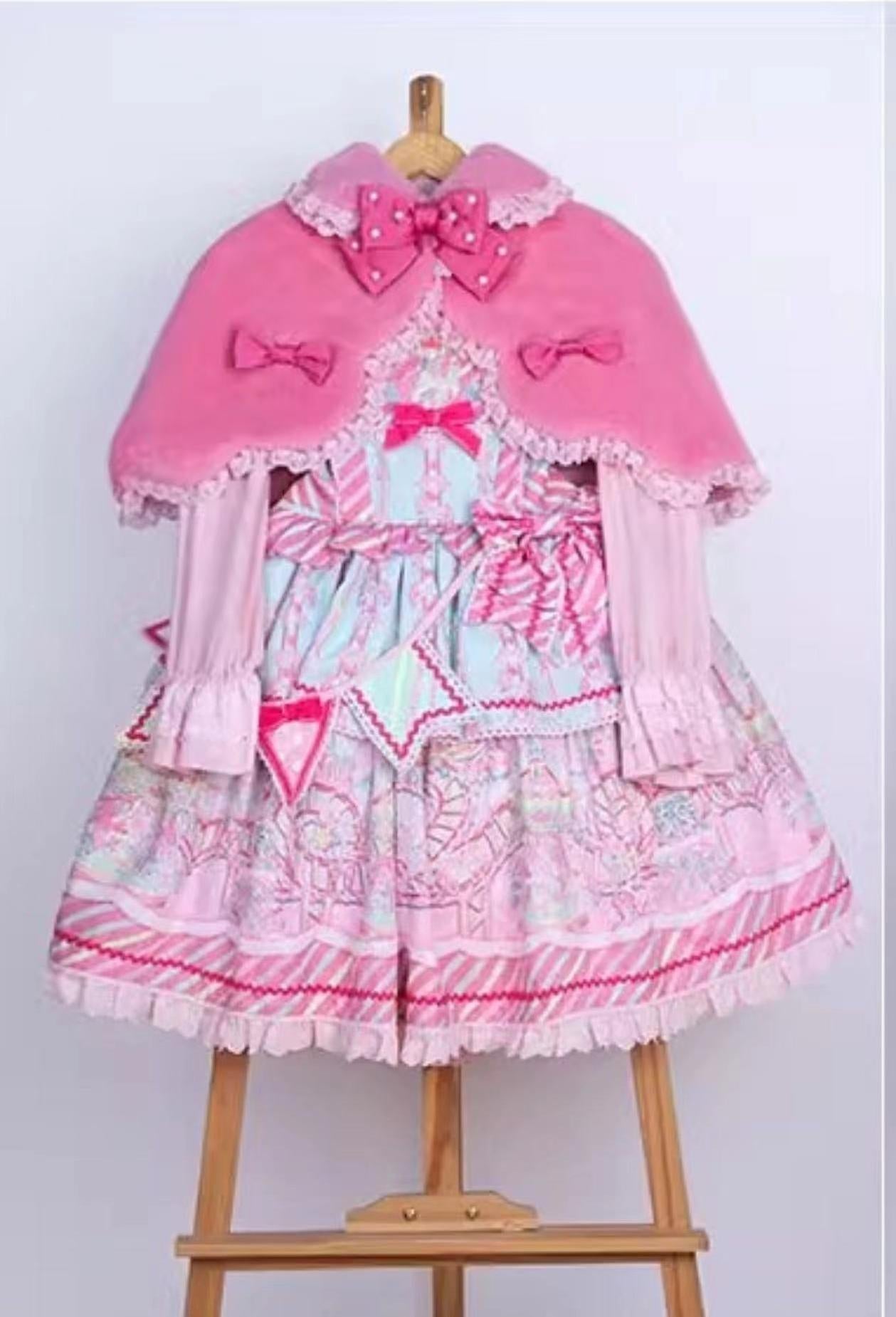 Letters from Unknown Star - Kawaii Lolita Cape Winter Lolita Shawl Daily