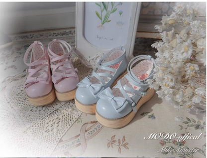 MODO - Sweet Lolita Round-Toe Platform Shoes