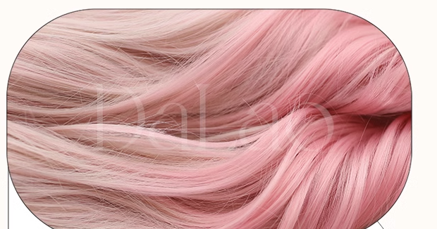 Dalao Home - Sweet Lolita Gradient Peach Pink Long Curly Wig