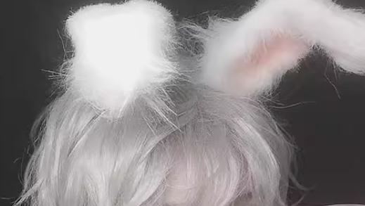 PippiPalace - Mr. Rabbit - Gray Slightly Short Curly Wig