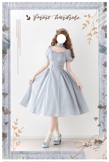 Forest Wardrobe - Chantilly Forest - Classic Lolita OP Dress With Square Neck & Underskirt