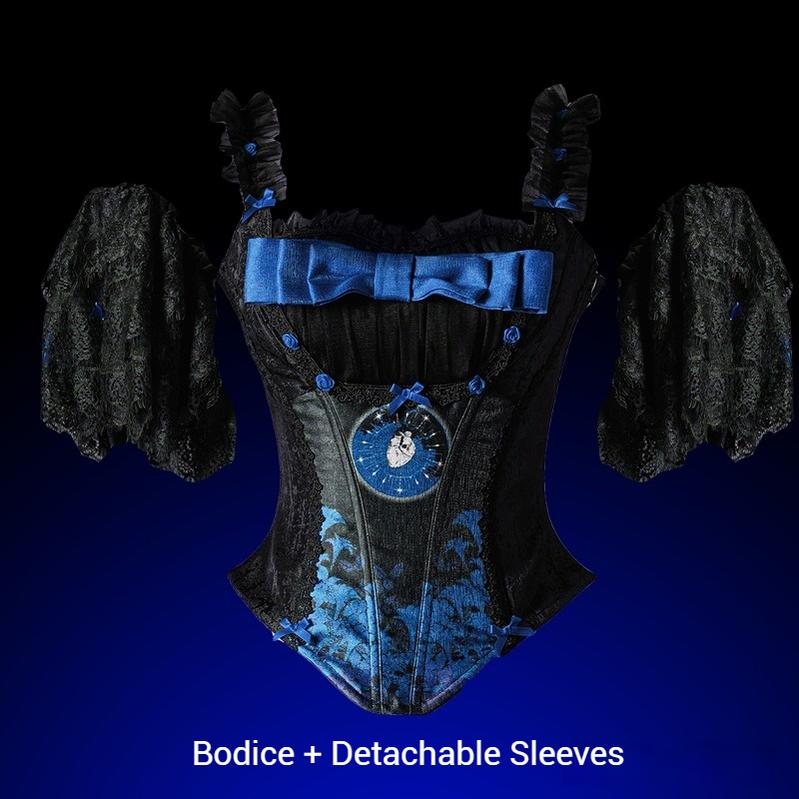 Caged Bird Hotel - Eclipsed Moon Gallery - Plus Size Halloween Gothic Lolita Skirt & Bodice Set