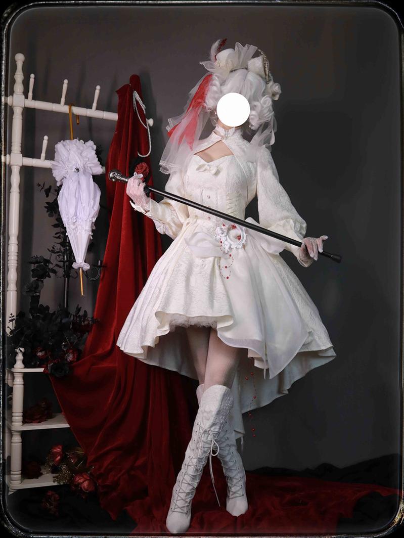 Strawberry Duck - Gothic Lolita Dress White Lolita JSK