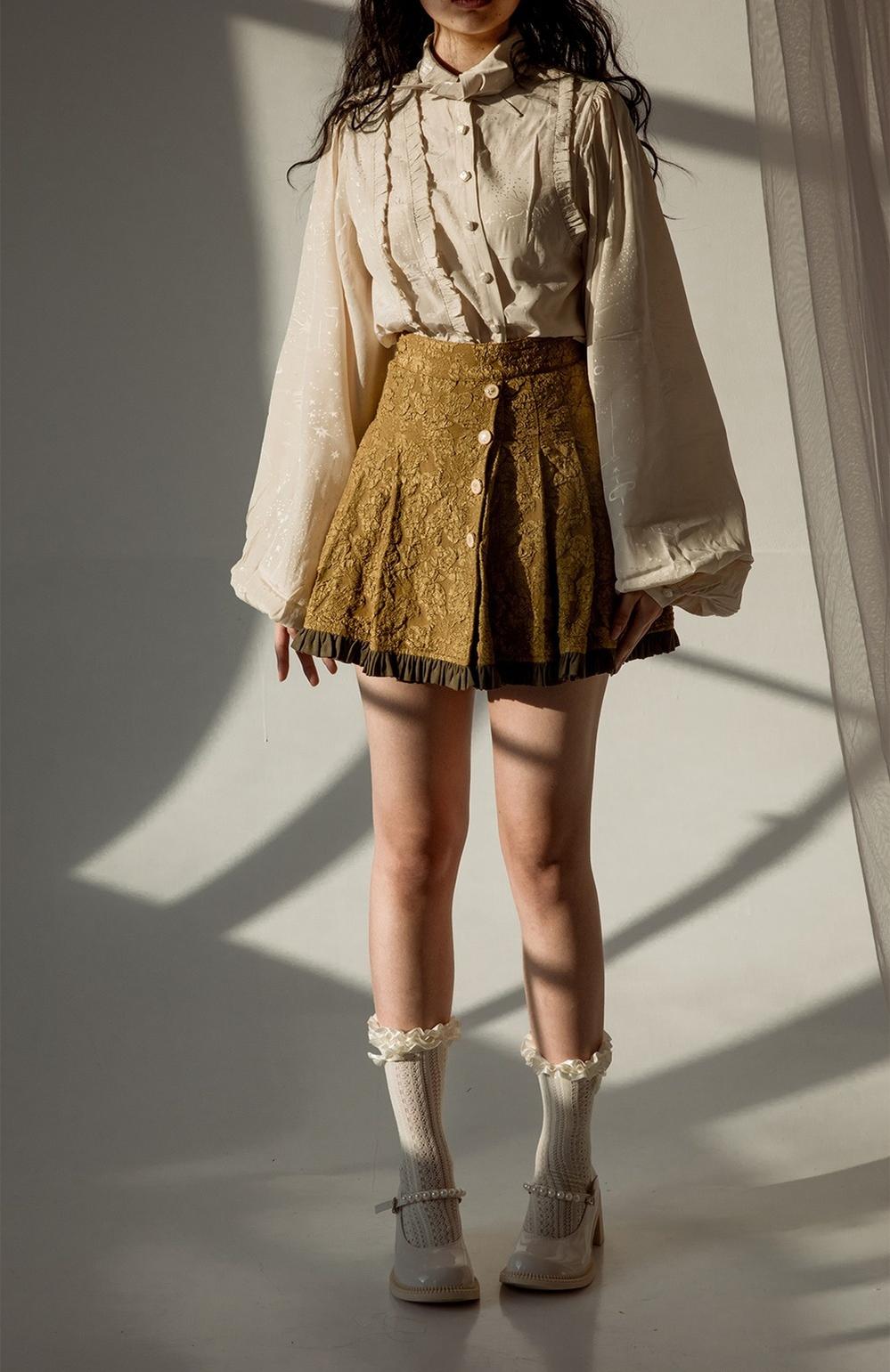 ZJstory - Gilded Age - Vintage Lolita Vest Suit Oil Painting Style Skirt Coat