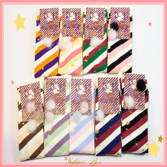 Yukine's Box - Macaron Lolita Cute Stripe Socks