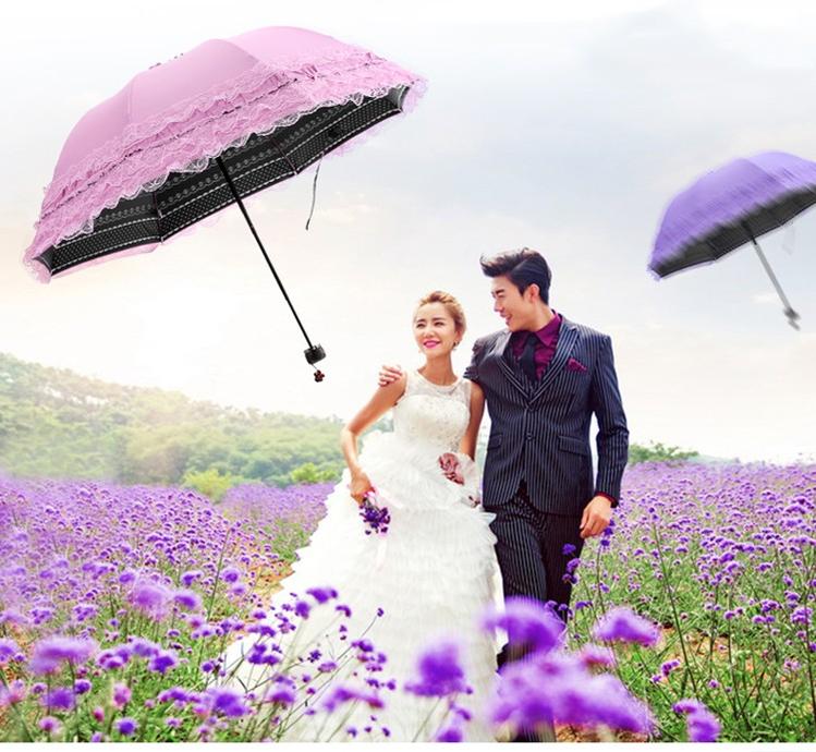 Qiteng - Daily Lolita Lace Princess Sunshade Parasol