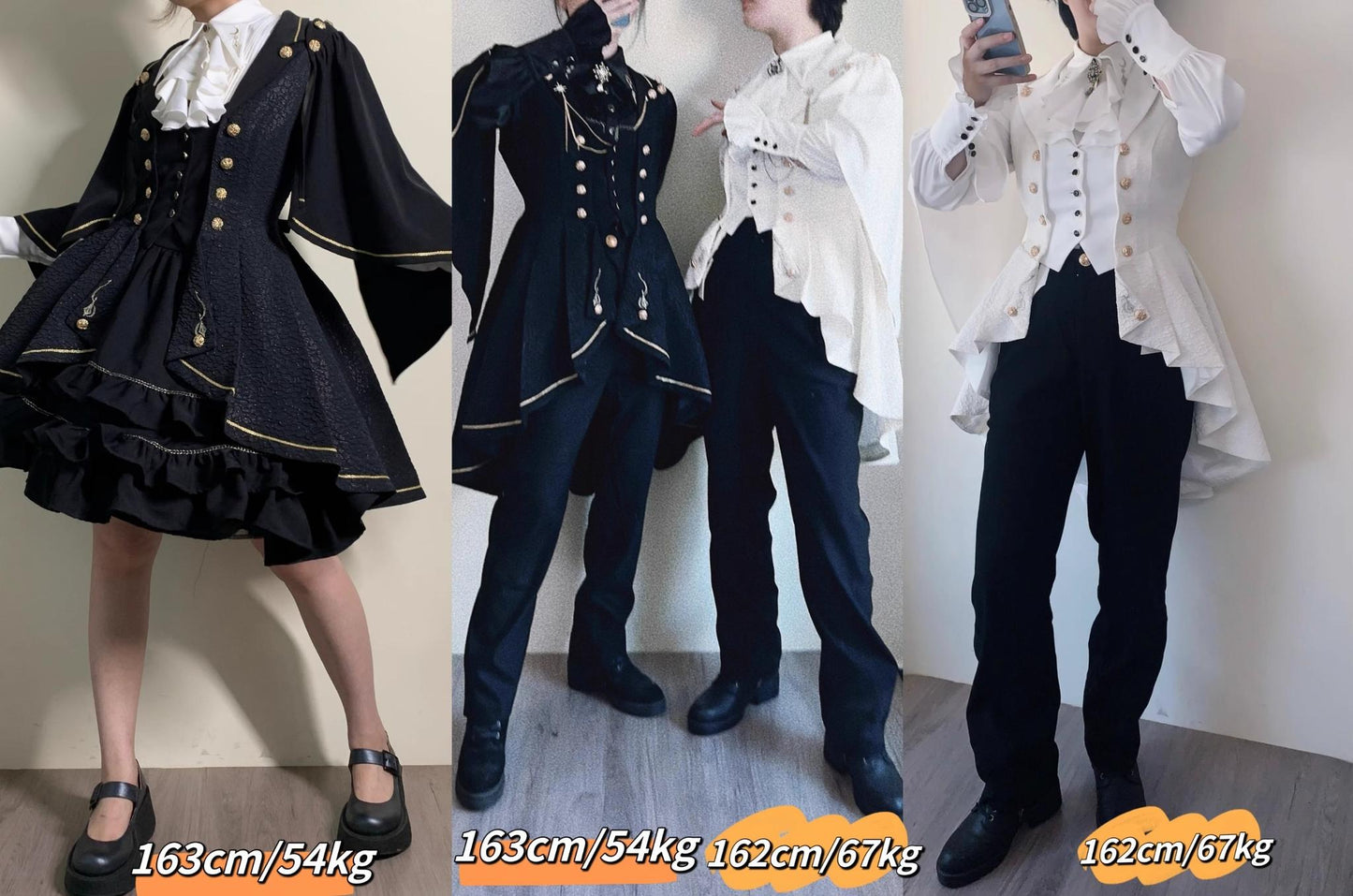 SilentMars - Fallen Moon Rule - Military Lolita Shirt Set Retro Knight Style Blouse