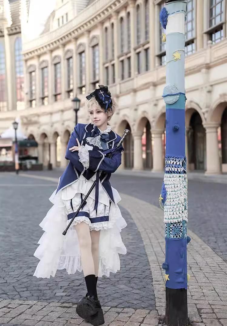 CastleToo - Coffin of Pilgrimage - Medieval European Ouji Lolita Shirt & Pants Suit