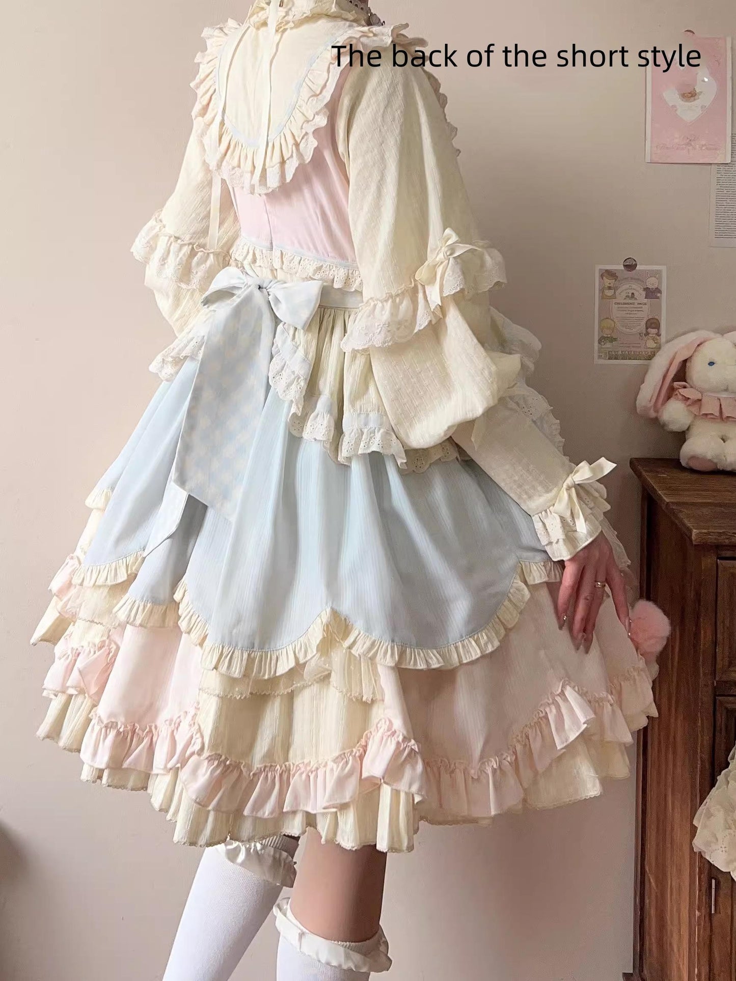 Uncle's Workshop - Sleep Macaron - Sweet Lolita OP Dress Solid Color Dress
