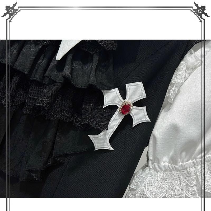 CastleToo - Night Rose - Elegant Ouji Lolita Suits, JSK / Shorts