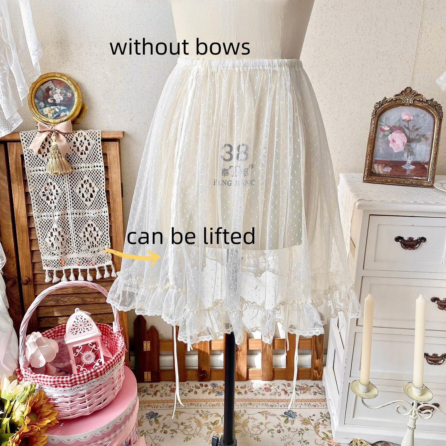 Uncle's Workshop - Fluttering Cherry Spring Strings - Cotton Sweet Lolita JSK Dress