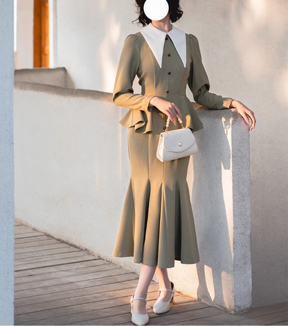 Forest Wardrobe - Breezy Forest - Classic Lolita Mermaid Dress Elegant Retro Dress