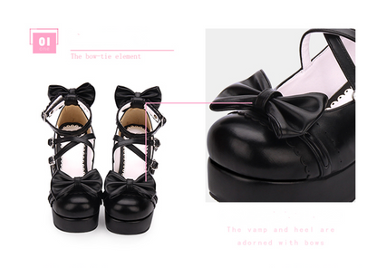 Angelic imprint - Sweet Lolita Heels Shoes Princess Tea Party Low Cut Shoes