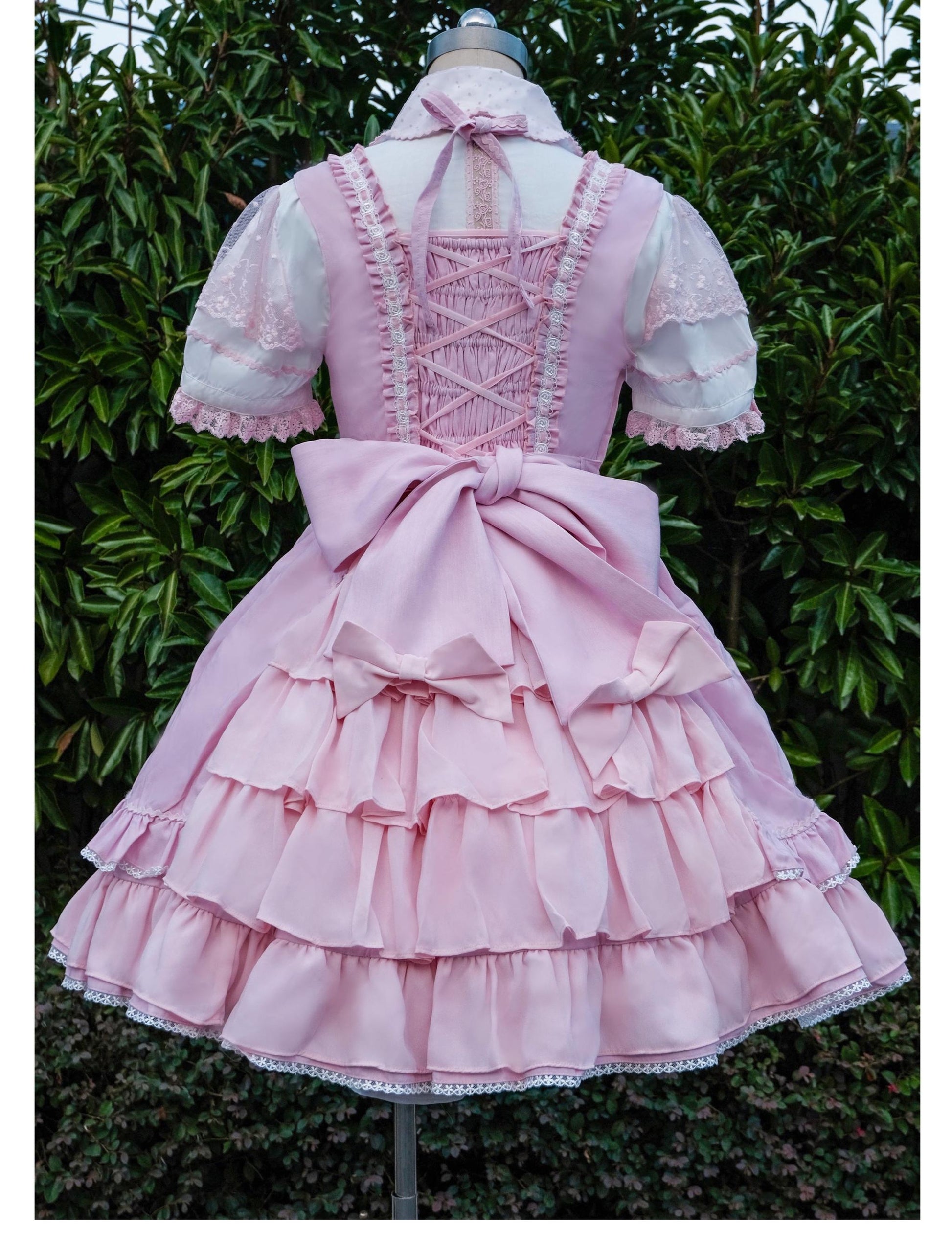 Catlow Rabbit - Black Lolita Doll OP/JSK with Adjustable Elasticity