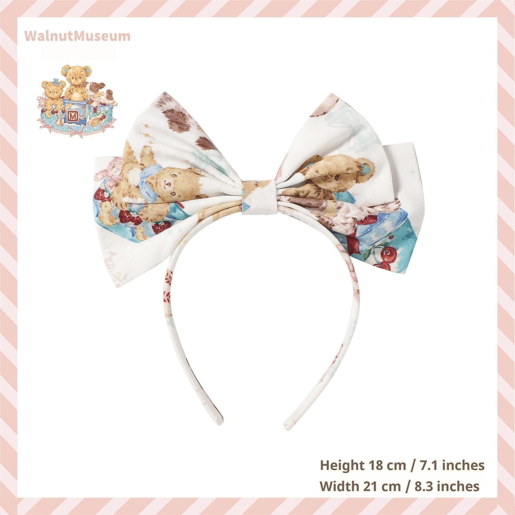 Walnut Museum - Toy Anniversary - Kawaii Lolita Dress Suit Bear Print JSK and Salopette