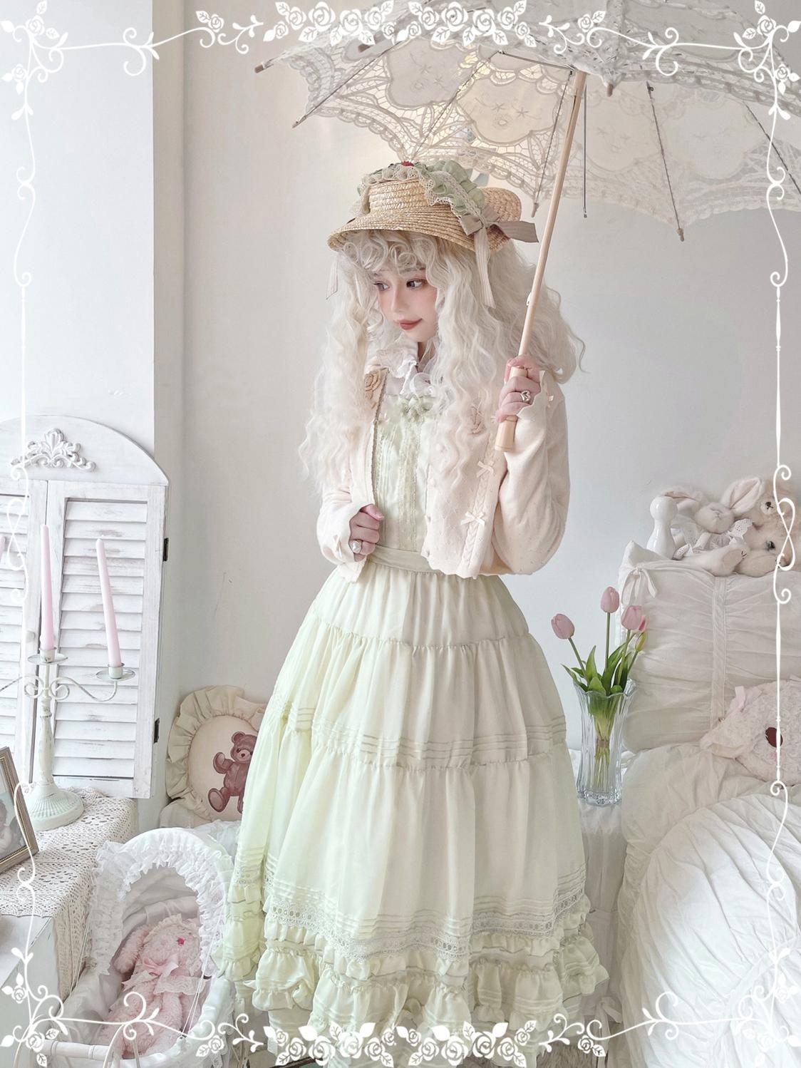 Tiny Garden - Swallowtail Butterfly - Elegant Lolita Salopette Multicolors