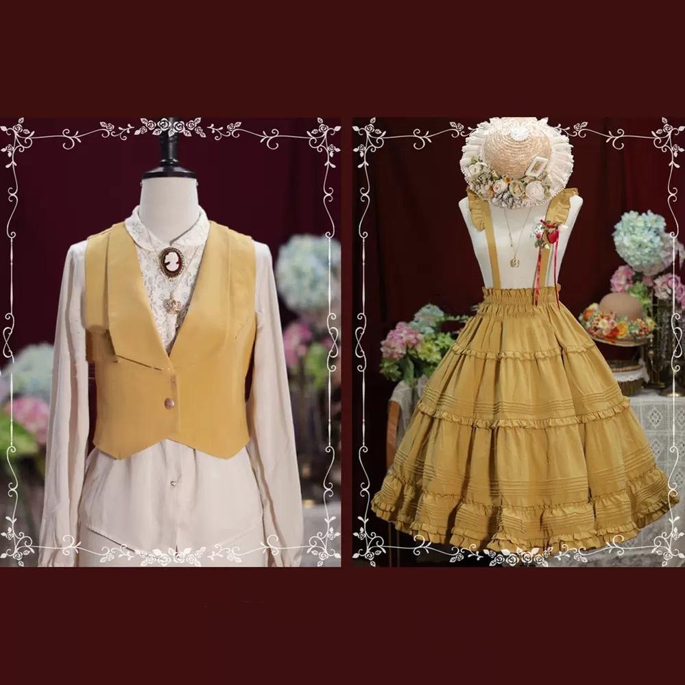 Tiny Garden - Old Love Songs - Lolita Elegant Vintage SK and Waistcoat