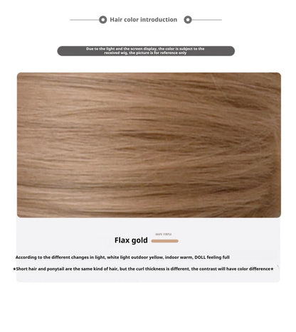 Sinwavy - Vintage Lolita Wig Double Ponytail Roman Roll Hair