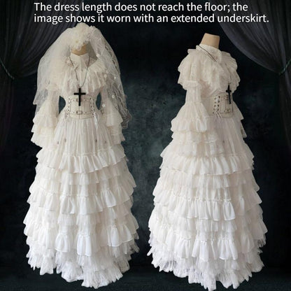 Teddy Bear - Halloween Gothic Wedding Lolita OP Dress