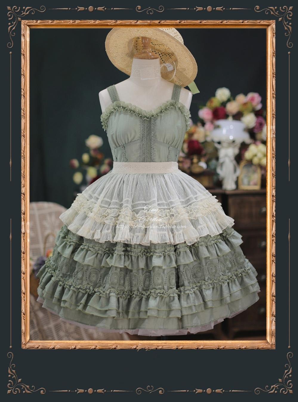 Tiny garden - Dream Bouquet - Elegant French Vintage Lolita JSK