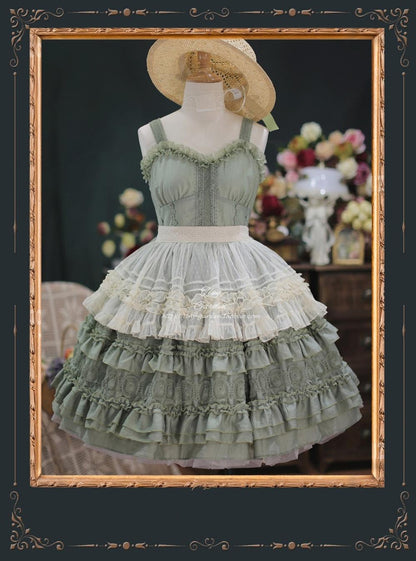 Tiny garden - Dream Bouquet - Elegant French Vintage Lolita JSK