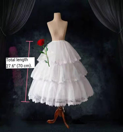 Teddy Bear - 27.6 (70 CM) Adjustable Wedding Lolita Petticoat"