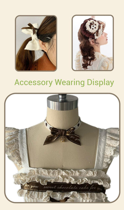 Chubby Cat Diary - Chocolate Layer Cake - Plus Size Cotton Lolita Jumper Dress