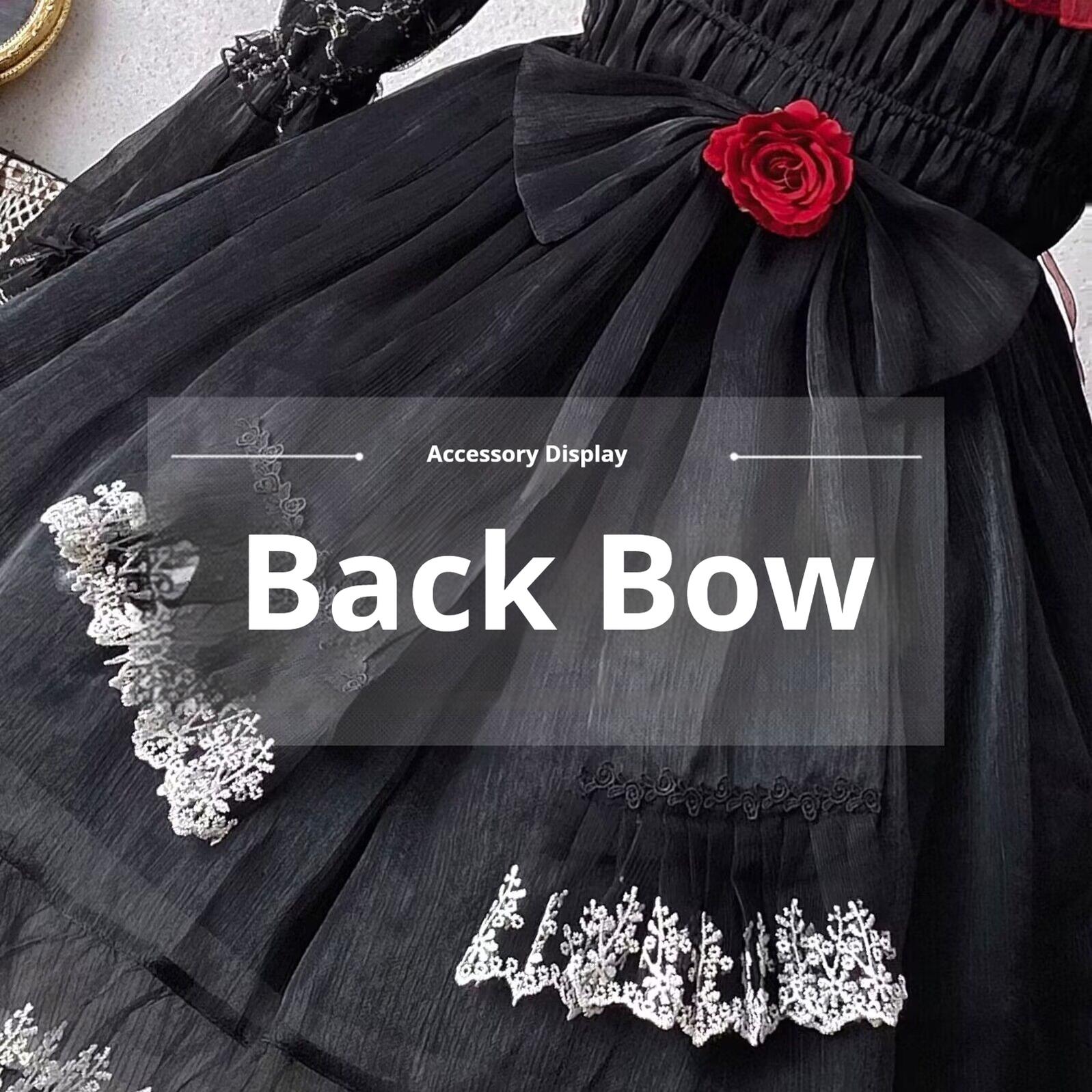 Uncle's Workshop - Night of Berea - Gothic Lolita OP Black and Red Lolita Dress