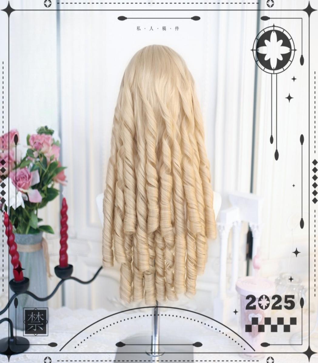 Dalao Home - 50-55 CM Lolita Wig with Retro Roman Curls