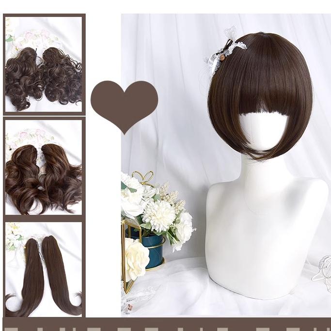 Sinwavy - Pandora's Box - Lolita Short Wig with Cute Double Ponytails