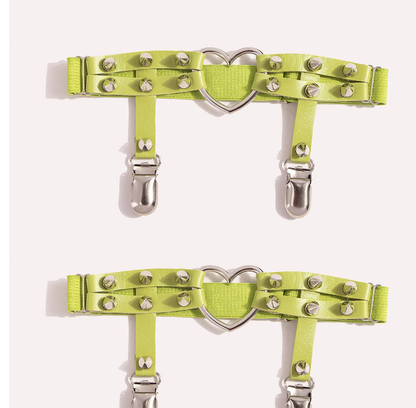 Day Dream - Punk Lolita Garters Stocking Clips Multicolors