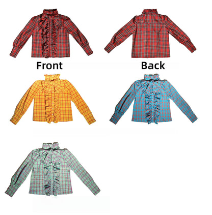 CATCOCOON - Humanoid Gift Box - Christmas Plaid Lolita Blouse & SK