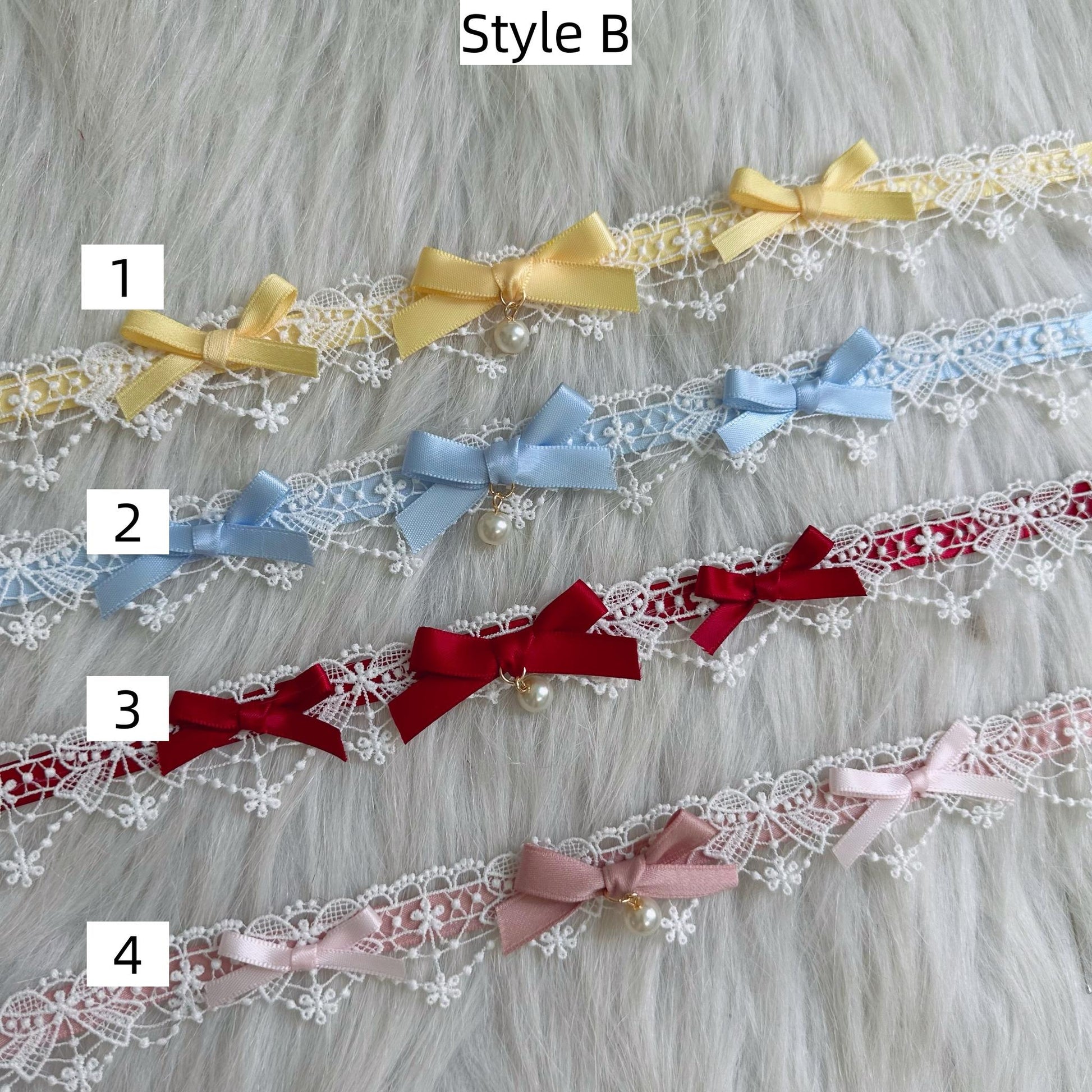 Chestnut Lolita - Sweet Lolita Headdress, Bow and Lace Decoration