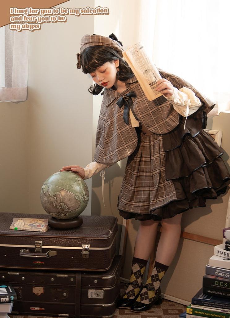 Honey Machine - Little Detective - Gothic Punk Lolita Salopette