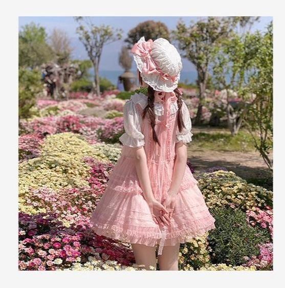 Polyhymnia - Secret Forest - Classic Lolita JSK Dress Multi-layered Dress Summer Gauze Dress