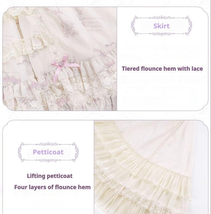 With PUJI - Nanke - Edwardian Collar Classic Lolita OP Dress Outfit