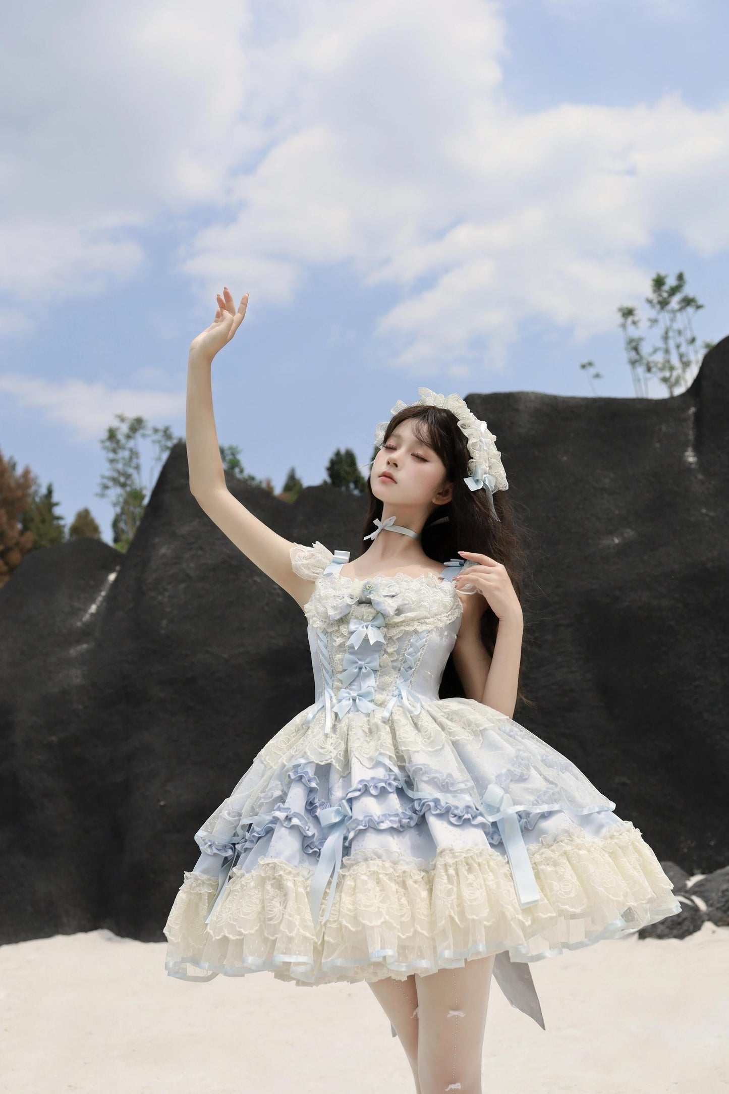 Sugar Girl - Dream Whisper Butterfly - Ballet-Inspired Sweet Lolita JSK Dress