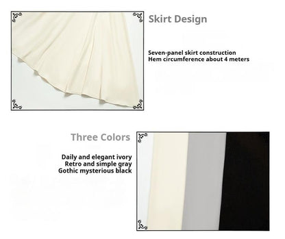 With PUJI - 13th Night - Gothic Lolita OP Dress with Built-in Cape