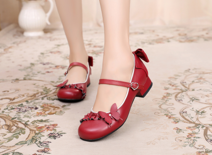 Sosic - Stand Still and Don't Fly - Daily Sweet Lolita Round Toe Handmade Shoes
