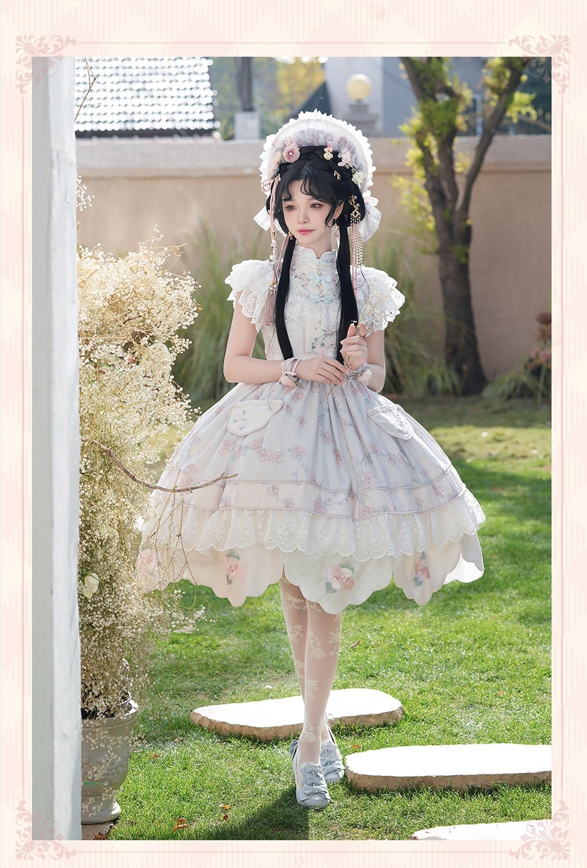 Bramble Rose - Exquisite Luo Shen - Qi Lolita OP Dress Chinese Style Lolita JSK