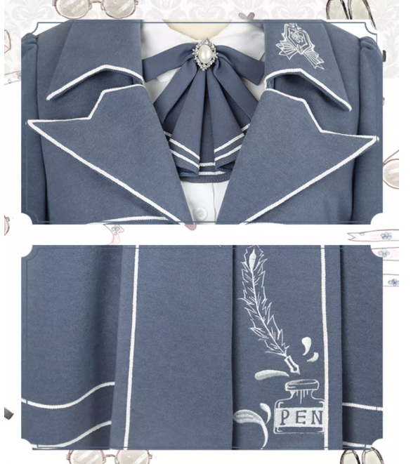 Chunlv Lolita - Book of Lies - Elegant College Style Princess JSK Set