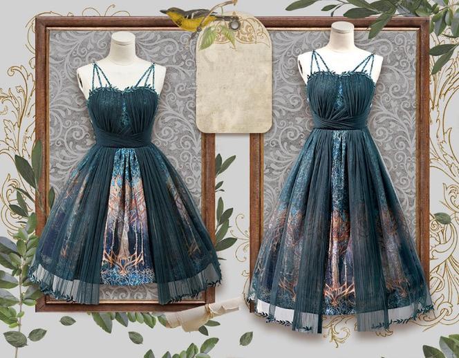 FunCcino - Dense Forest Corridor - Elegant Lolita Jumper Dress
