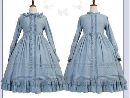 Strawberry Witch - The Spring - Cotton Lolita OP Dress with Long Sleeve
